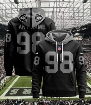 Las Vegas Raiders New Personalized Football Hoodie Style Jersey AMCJSHD000078