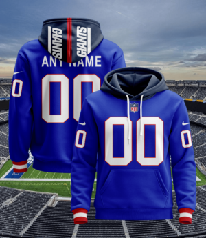 New York Giants New Personalized Football Hoodie Style Jersey AMCJSHD000007