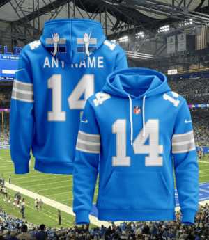 Detroit Lions New Personalized Football Hoodie Style Jersey AMCJSHD000073
