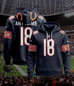Chicago Bears New Personalized Football Hoodie Style Jersey AMCJSHD000060