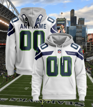 Seattle Seahawks New Personalized Football Hoodie Style Jersey AMCJSHD000016