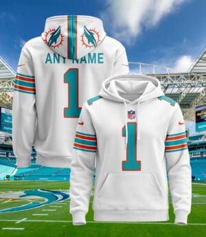 Miami Dolphins New Personalized Football Hoodie Style Jersey AMCJSHD000079