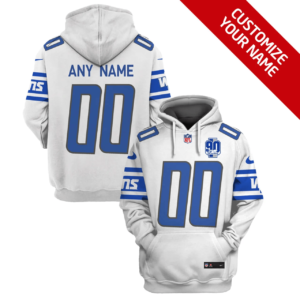 Detroit Lions New Personalized Football Hoodie Style Jersey AMCJSHD000031