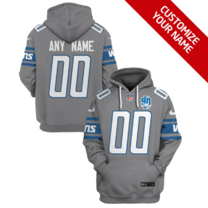 Detroit Lions New Personalized Football Hoodie Style Jersey AMCJSHD000032