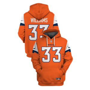 Denver Broncos New Personalized Football Hoodie Style Jersey AMCJSHD000027