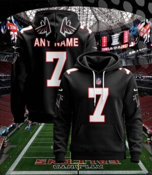 Atlanta Falcons New Personalized Football Hoodie Style Jersey AMCJSHD000023
