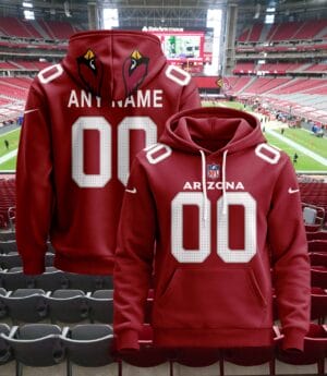 Arizona Cardinals New Personalized Football Hoodie Style Jersey AMCJSHD000045
