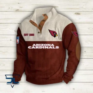 Arizona Cardinals Personalized Stand Collar Double Breasted Hoodie AMCDBH00028