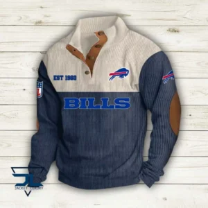 Buffalo Bills Personalized Stand Collar Double Breasted Hoodie AMCDBH00001