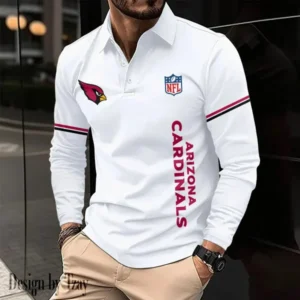 Arizona Cardinals Personalized Long Sleeve Polo Shirt AMCLSPS0031