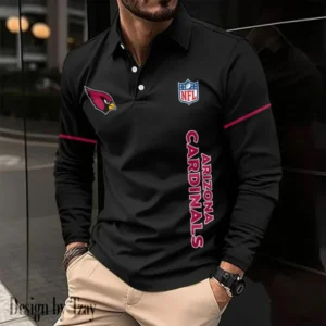 Arizona Cardinals Personalized Long Sleeve Polo Shirt AMCLSPS0033