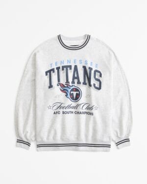 Tennessee Titans Graphic Oversized Sunday Women Sweatshirt Crew AMCWSS0005