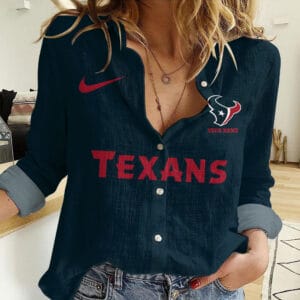 Houston Texans Personalized Woman Shirt AMCLWS000024