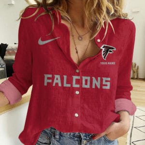 Atlanta Falcons Personalized Woman Shirt AMCLWS000013