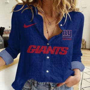 New York Giants Personalized Woman Shirt AMCLWS000006