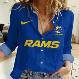 Los Angeles Rams Personalized Woman Shirt AMCLWS000011