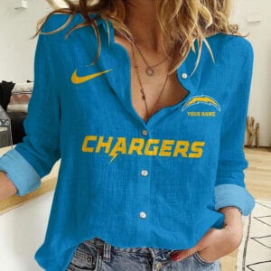 Los Angeles Chargers Personalized Woman Shirt AMCLWS000027