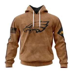 Philadelphia Eagles Personalized Salute To Service Club Hoodie AMCHD000017