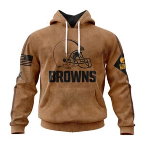 Cleveland Browns Personalized Salute To Service Club Hoodie AMCHD000009