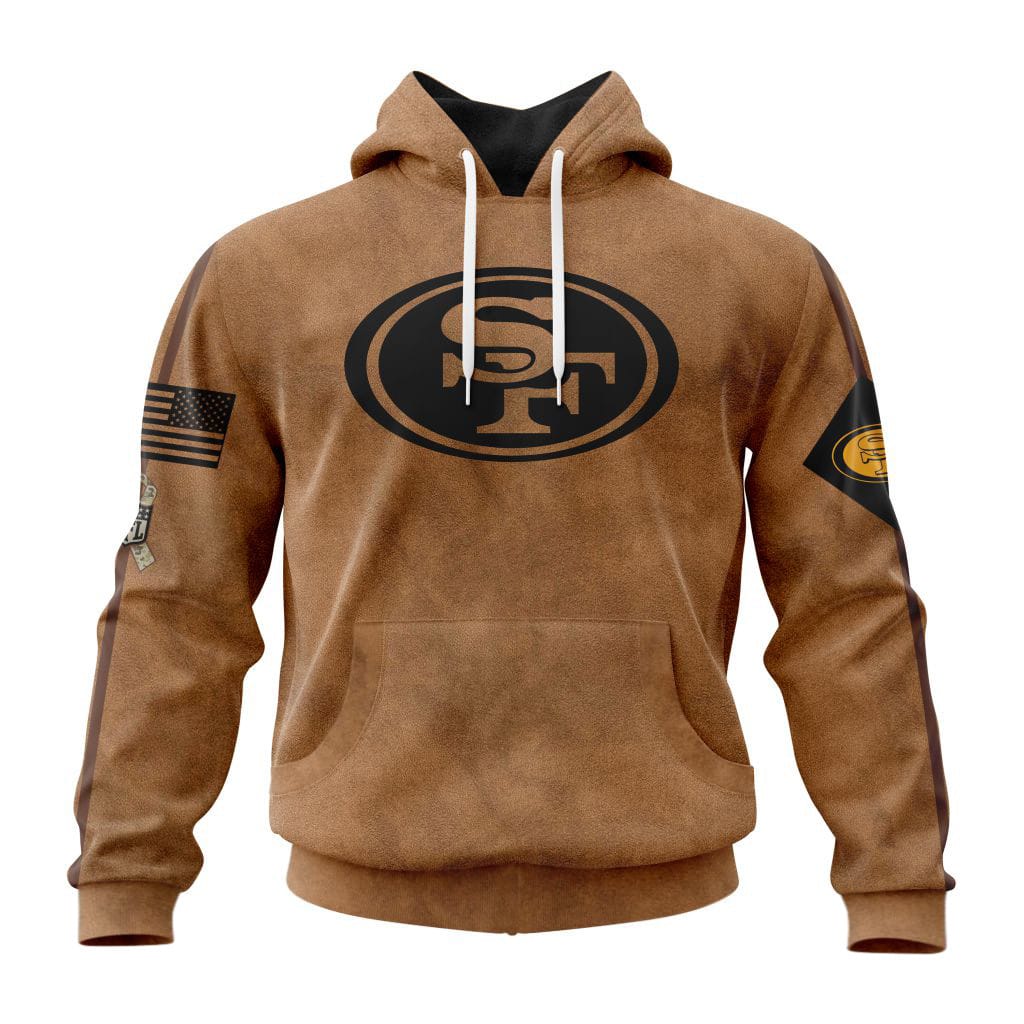 San Francisco 49ers Personalized Salute To Service Club Hoodie AMCHD000005