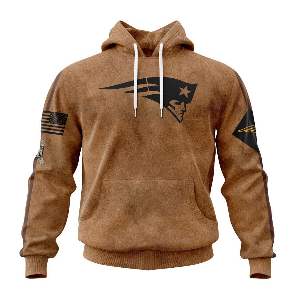 New England Patriots Personalized Salute To Service Club Hoodie AMCHD000015