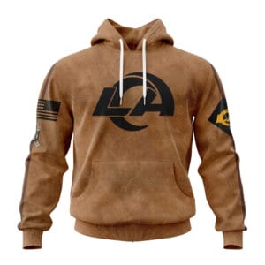 Los Angeles Rams Personalized Salute To Service Club Hoodie AMCHD000026