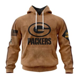 Green Bay Packers Personalized Salute To Service Club Hoodie AMCHD000023