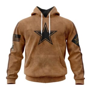 Dallas Cowboys Personalized Salute To Service Club Hoodie AMCHD000010