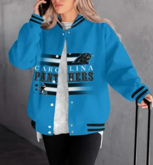 Carolina Panthers Women Limited Edition Baseball Jacket  AMCWBBJ0012