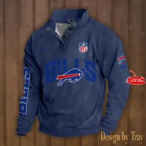 Buffalo Bills Personalized Stand Collar Double Breasted Hoodie AMCDBH00085