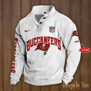 Tampa Bay Buccaneers Personalized Stand Collar Double Breasted Hoodie AMCDBH00140
