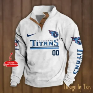 Tennessee Titans Personalized Stand Collar Double Breasted Hoodie AMCDBH00112
