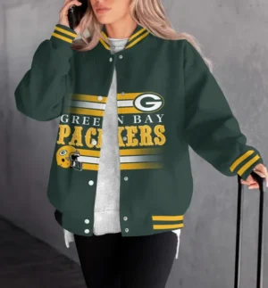 Green Bay Packers Women Limited Edition Baseball Jacket  AMCWBBJ0011