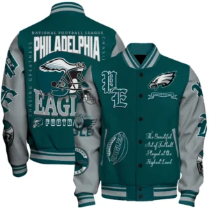 Philadelphia Eagles National Football Conference Unisex Varsity Jacket AMCVJK000023