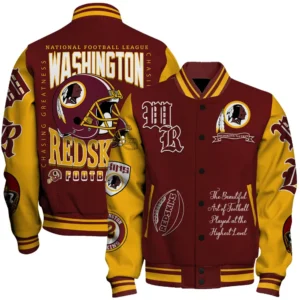 Washington Redskins National Football Conference Unisex Varsity Jacket AMCVJK000035