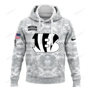 Cincinnati Bengals Arctic Camo 2024 Salute to Service Club Hoodie AMCHD000056