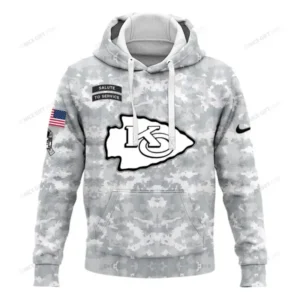 Kansas City Chiefs Arctic Camo 2024 Salute to Service Club Hoodie AMCHD000058