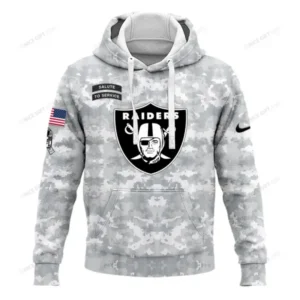 Las Vegas Raiders Arctic Camo 2024 Salute to Service Club Hoodie AMCHD000054