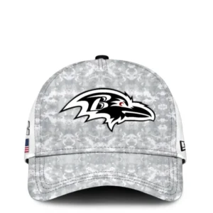 Baltimore Ravens Arctic Camo 2024 Salute to Service Limited Classic Cap AMCCAP00010