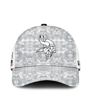 Minnesota Vikings Arctic Camo 2024 Salute to Service Limited Classic Cap AMCCAP00017