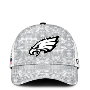 Philadelphia Eagles Arctic Camo 2024 Salute to Service Limited Classic Cap AMCCAP00028
