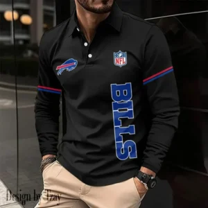 Buffalo Bills Personalized Long Sleeve Polo Shirt AMCLSPS0063
