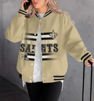 New Orleans Saints Women Limited Edition Baseball Jacket  AMCWBBJ0019