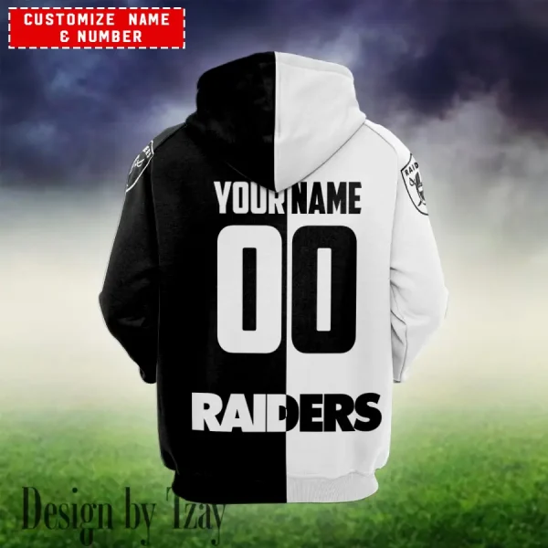 Las Vegas Raiders Personalized Combo Hoodie and Sweatpants AMCHDSW00024 - Image 2