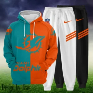 Miami Dolphins Personalized Combo Hoodie and Sweatpants AMCHDSW00031