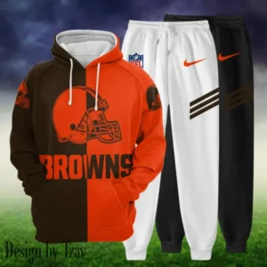 Cleveland Browns Personalized Combo Hoodie and Sweatpants AMCHDSW00011
