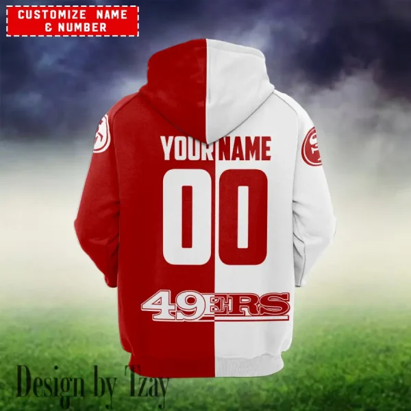 San Francisco 49ers Personalized Combo Hoodie and Sweatpants AMCHDSW00046 - Image 2