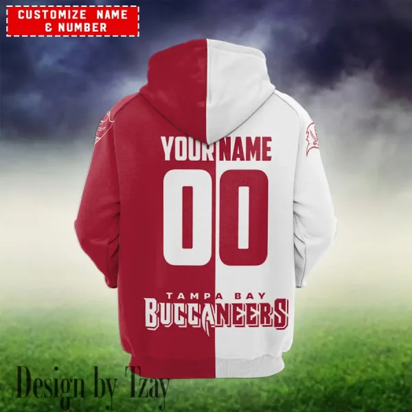 Tampa Bay Buccaneers Personalized Combo Hoodie and Sweatpants AMCHDSW00049 - Image 2