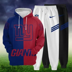 New York Giants Personalized Combo Hoodie and Sweatpants AMCHDSW00040