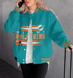 Miami Dolphins Women Limited Edition Baseball Jacket  AMCWBBJ0009